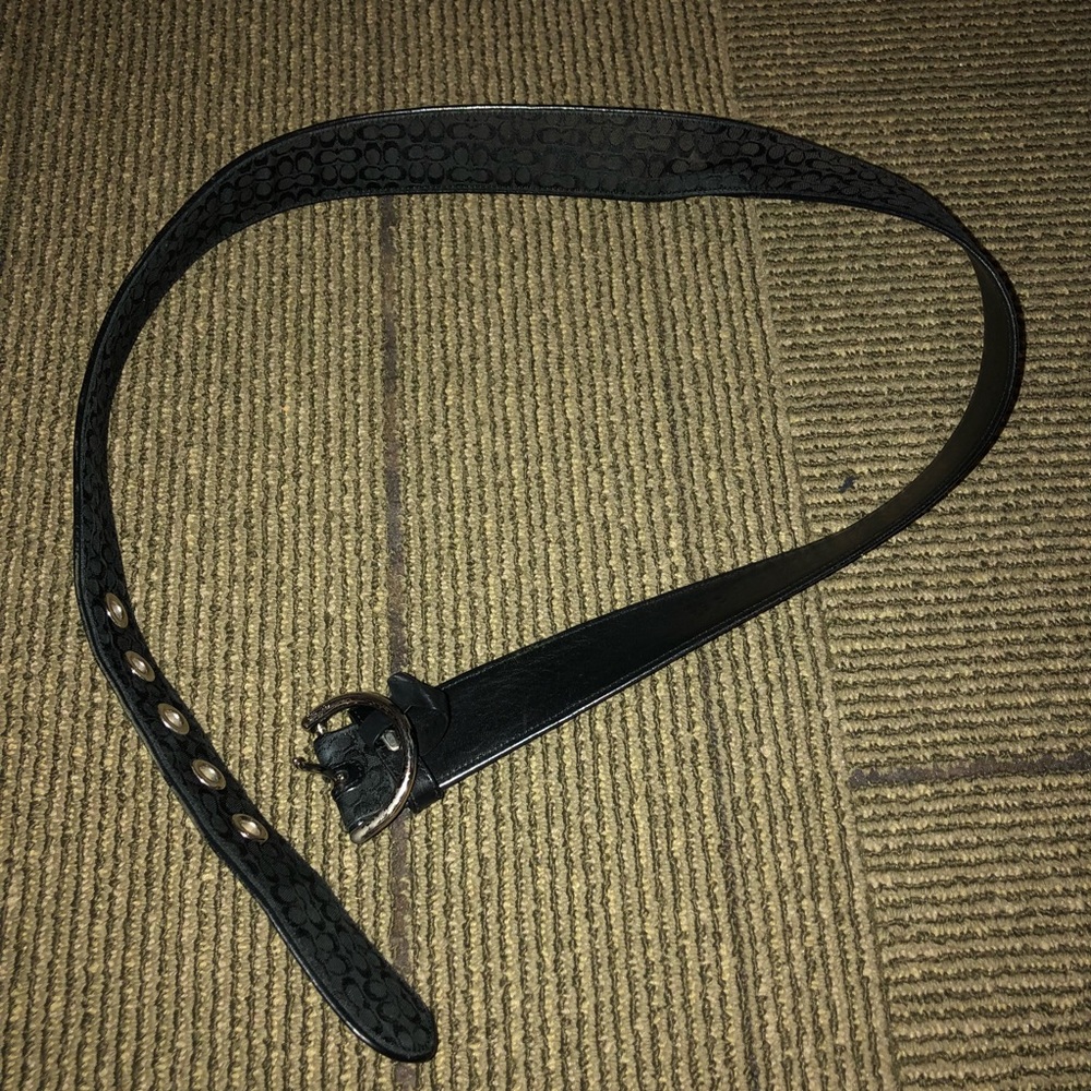 Authentic Coach Logo Belt